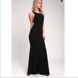 Dream About You Backless Black Maxi Dress